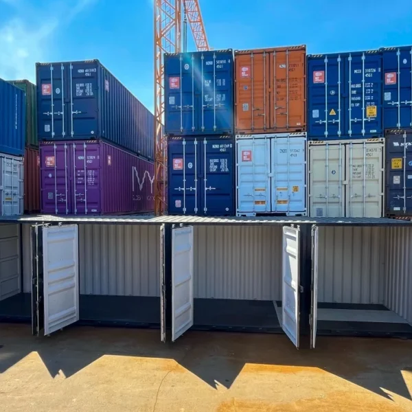 Container mit seitlicher Öffnung 40’HC IICL 6 Farbe RAL 7016