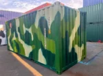 20-Fuß-Seecontainer in Tarnoptik