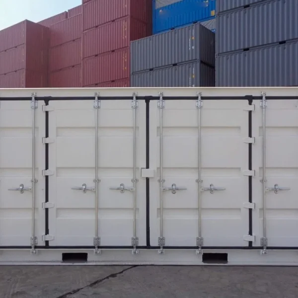 Seitenwandcontainer 20′ RAL 9010